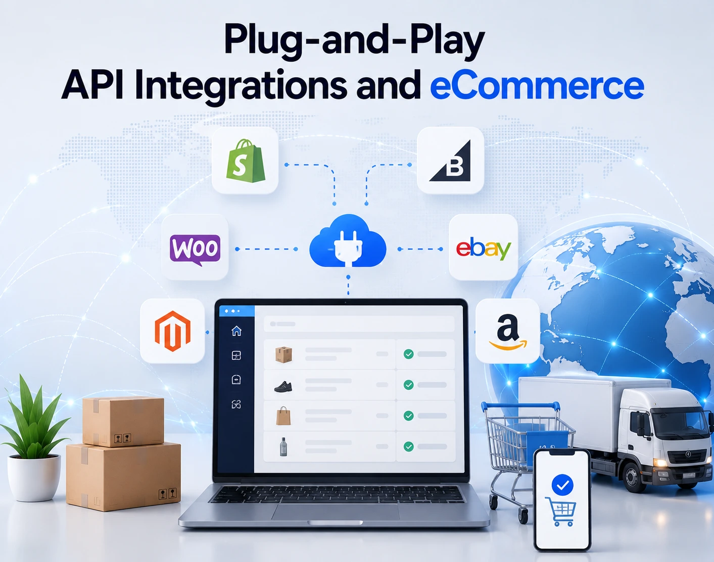 Plug-and-Play API Integrations and eCommerce.​